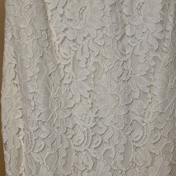 Lauren Ralph Lauren White Lace Dress Short Sz 8 Lined Chic Cocktail Prom Preppy - Picture 2 of 13
